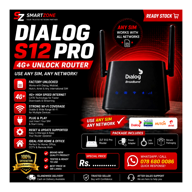 Dialog S12Pro unlock Brand New Router