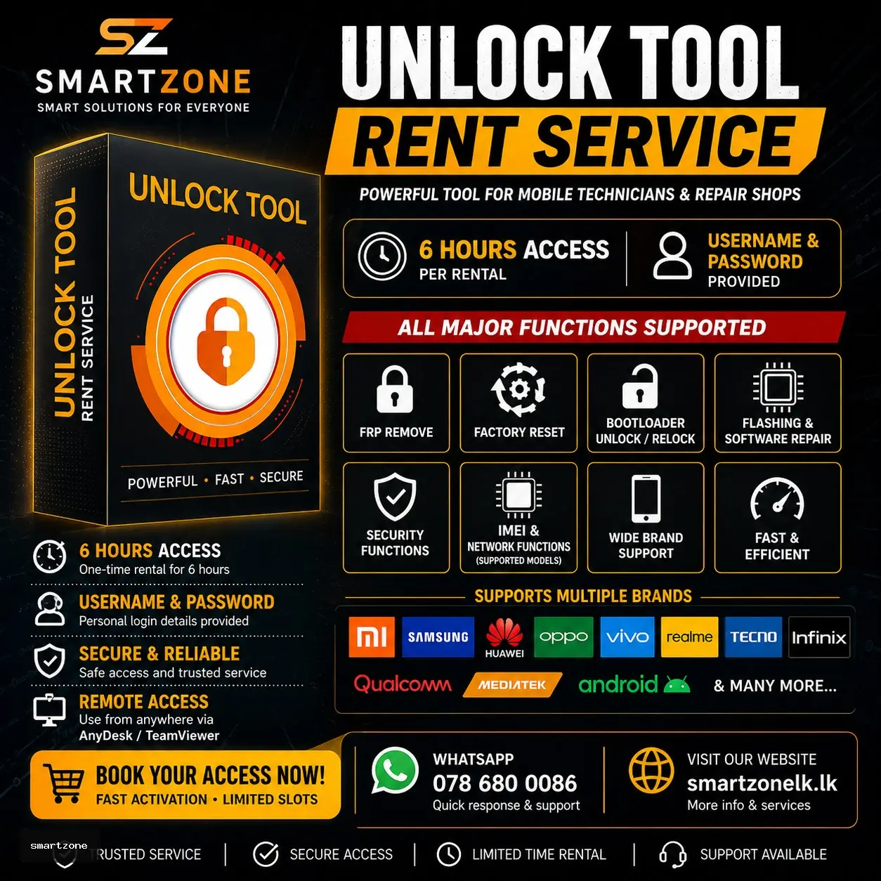 Unlock Tool Rent | 06 Hours | Source 01 Price in Sri Lanka - SmartZone